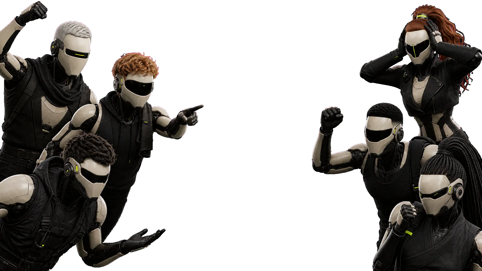 LoseStreak characters reacting to a live competition